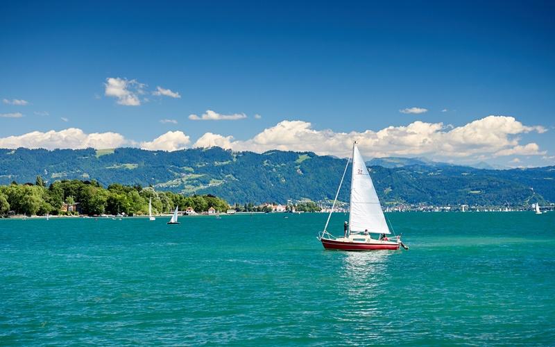Lake Constance sailing largest lake Austria
