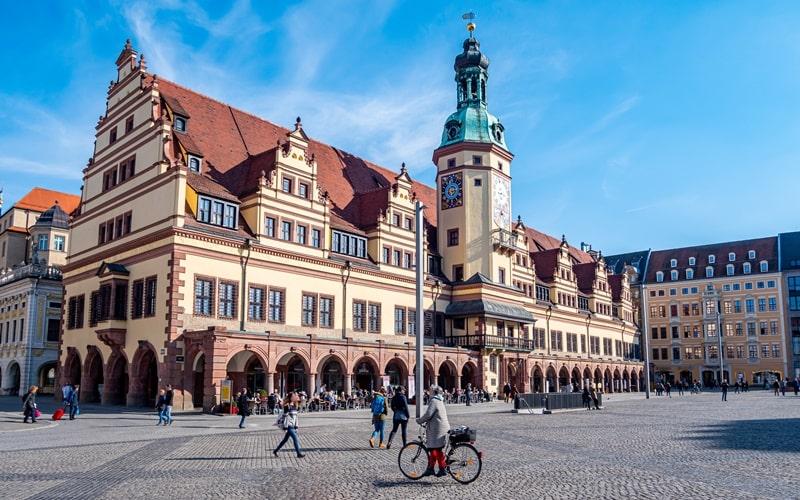 Leipzig Attractions City Hall and Market